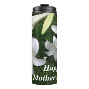 Happy Mother's Day White Lily- Thermal Tumbler