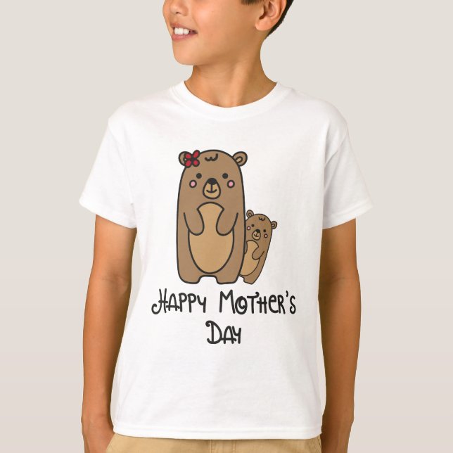 Happy Mother's Day White T-Shirt (Front)