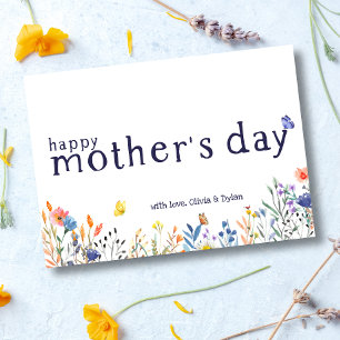 Happy Mother's Day Wildflower Floral Card