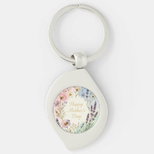 Happy Mother's Day Wildflowers Key Ring