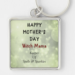 Happy Mother's Day Witch Mama design Key Ring