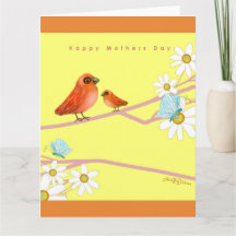 Happy Mother's Day with Birds