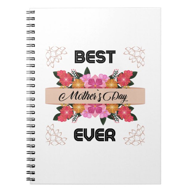 Happy Mothers Day With Love   Notebook (Front)