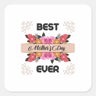 Happy Mothers Day With Love Square Sticker