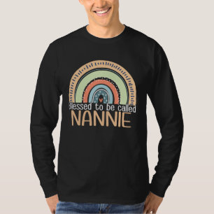Happy Mothers Day Women Blessed To Be Called Nanni T-Shirt