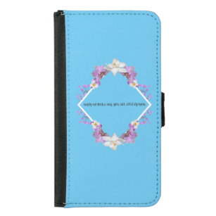 Happy mother's day you are lovely mom  samsung galaxy s5 wallet case