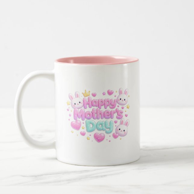 Happy Mother's Days - Bubble Bunny Mug (Left)