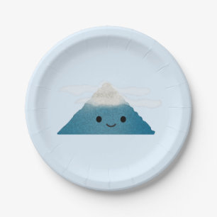 HappY Mountain Paper Plate