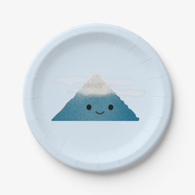 HappY Mountain Paper Plate (Front)