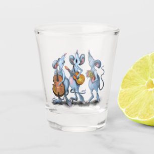 Happy Mouse Music Band Fun Shot Glass