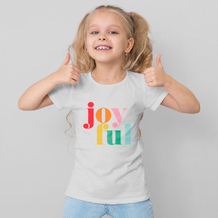 Happy Multicolor "Joyful" Christmas T-Shirt