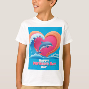 Happy Mum Whale Heart T-Shirt