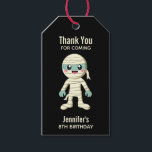 Happy Mummy Cute Halloween Monster Birthday Gift Tags<br><div class="desc">Halloween birthday or other event with a cool Halloween image. A mummy all wrapped up in his bandages. Happy smiling face. A spooky cute adorable creature.</div>