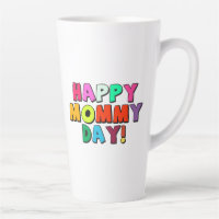 Happy Mummy Day Funny Quote Colourful Text