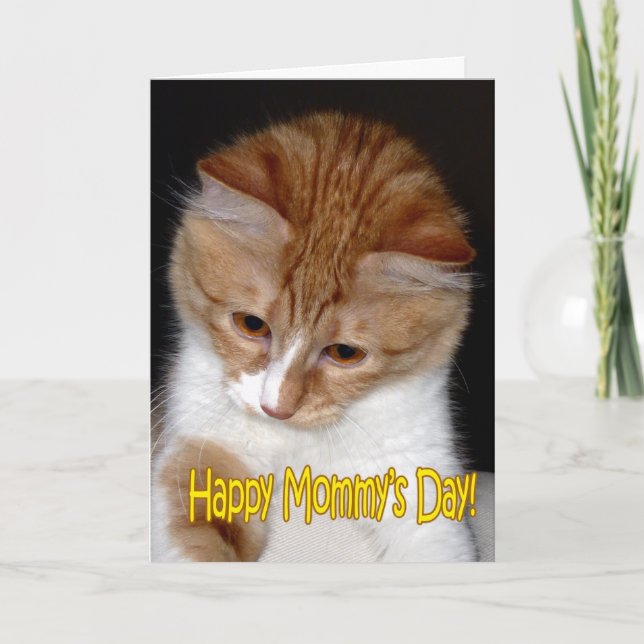 Happy Mummy's Day! Kitten Card (Front)
