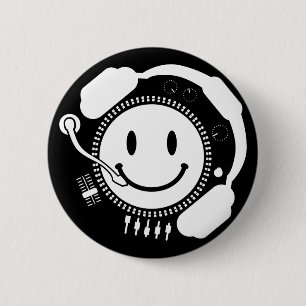 Happy_Music 6 Cm Round Badge