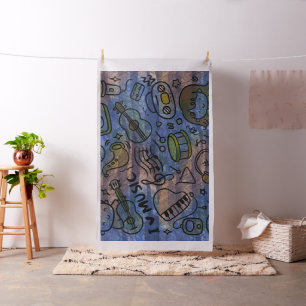 happy music fabric
