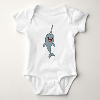 Happy Narwhal Baby Bodysuit