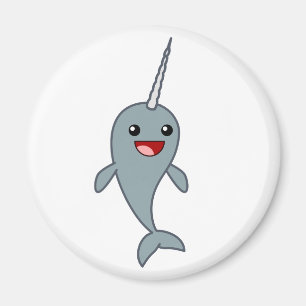 Happy Narwhal Magnet