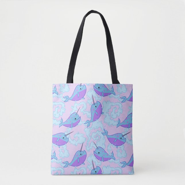 Happy Narwhal Pattern Bag (Front)