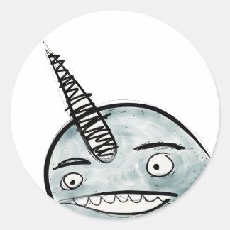 Happy narwhal Stickers