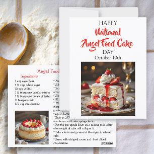 Happy National Angel Food Cake Day!  Recipe Card