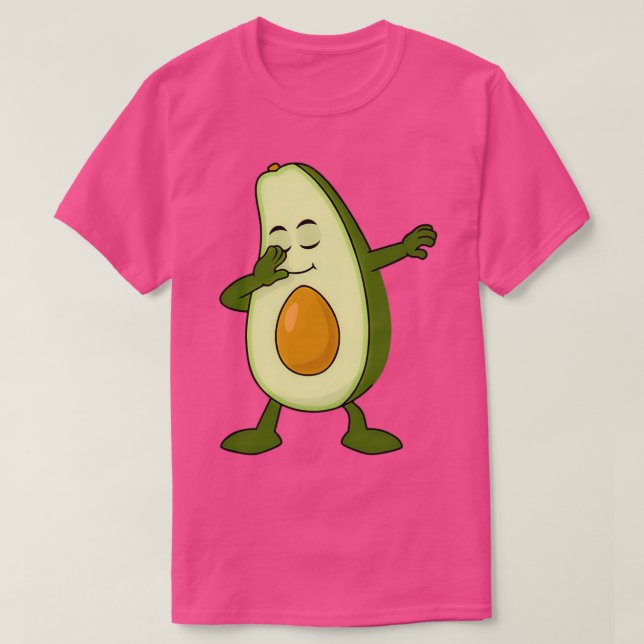Happy National Avocado Day Green Cute Dabbing Avoc T-Shirt (Design Front)