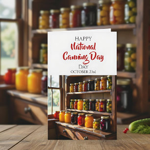 Happy National Canning Day   Oct 23rd Card