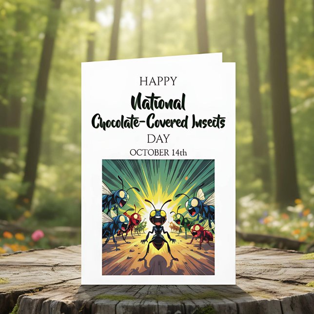 Happy National Chocolate-Covered Insect Day Card (Creator Uploaded)