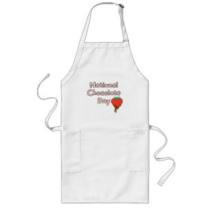 Happy national chocolate day long apron