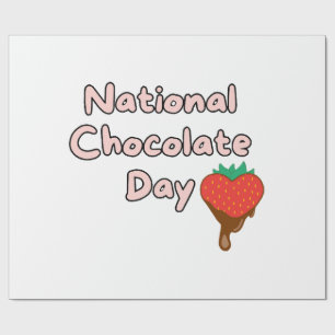 Happy national chocolate day wrapping paper