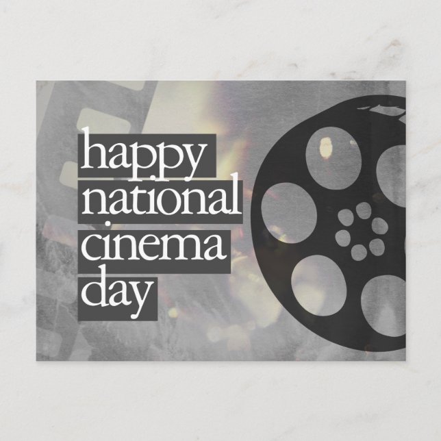 happy national cinema day postcard (Front)