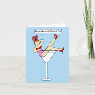Happy National Cocktail Day March 24th Card
