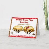 Happy National Cream-Filled Doughnuts Day - Sept 1