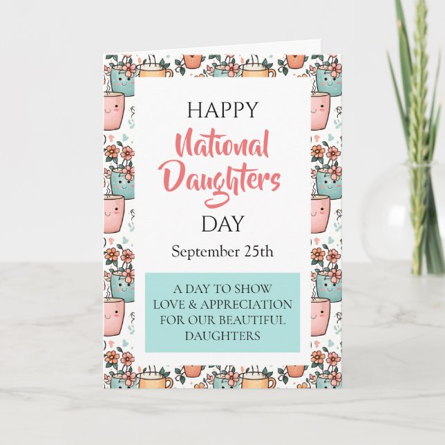 Happy National Daughters Day Card (Front)