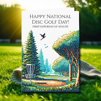 Happy National Disc Golf Day  Card