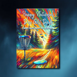 Happy National Disc Golf Day Card
