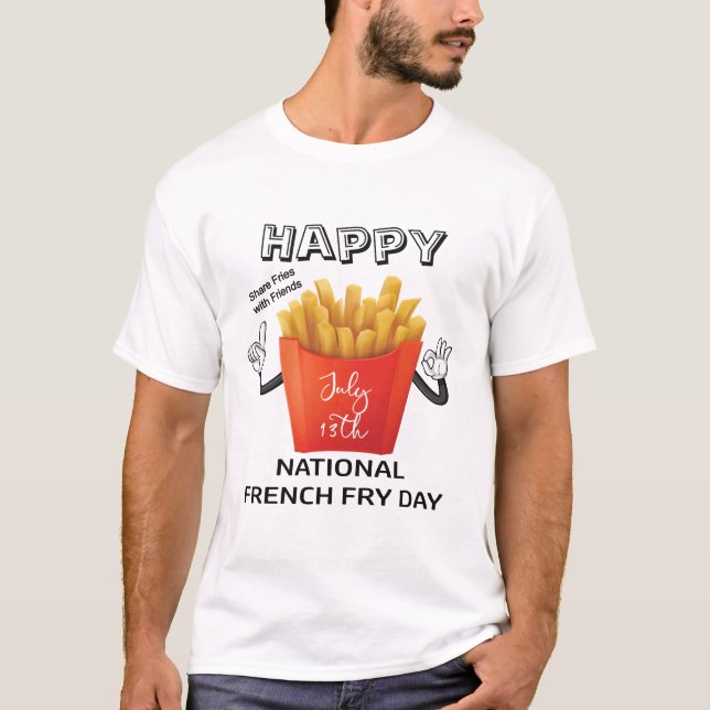 Happy National French Fry Day July 13TH, Men's T-Shirt (Front)