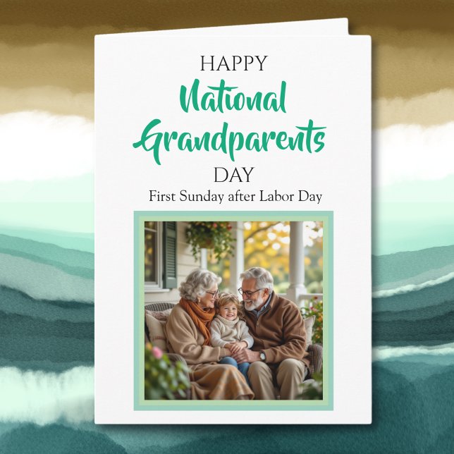 Happy National Grandparents Day Personalised Photo Card (Creator Uploaded)