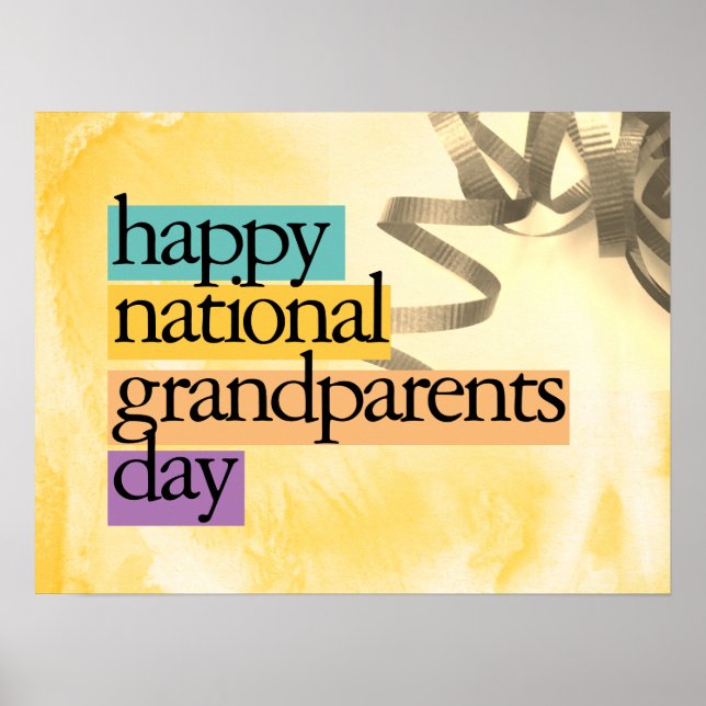 happy national grandparents day  poster (Front)