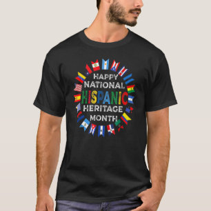 Happy National Hispanic Heritage Month Distressed  T-Shirt