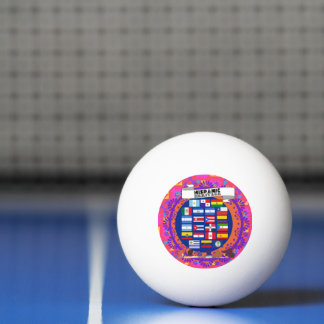 Happy National Hispanic Heritage Month School Ping Pong Ball