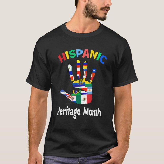 Happy National Hispanic Heritage Month T-Shirt (Front)