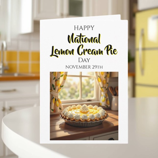 Happy National Lemon Cream Pie | Nov 29th Card (Creator Uploaded)