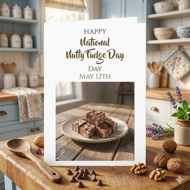 Happy National Nutty Fudge Day | May 12th Card (Creator Uploaded)