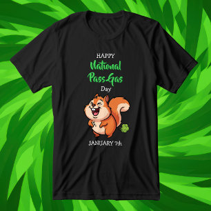 Happy National Pass Gas Day January 7th Tri-Blend Shirt