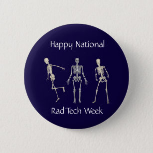 Happy National Rad Tech Week 6 Cm Round Badge