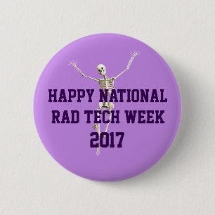 Happy National Rad Tech Week 6 Cm Round Badge