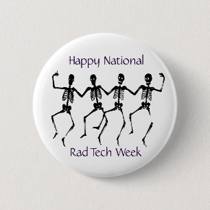 Happy National Rad Tech Week 6 Cm Round Badge