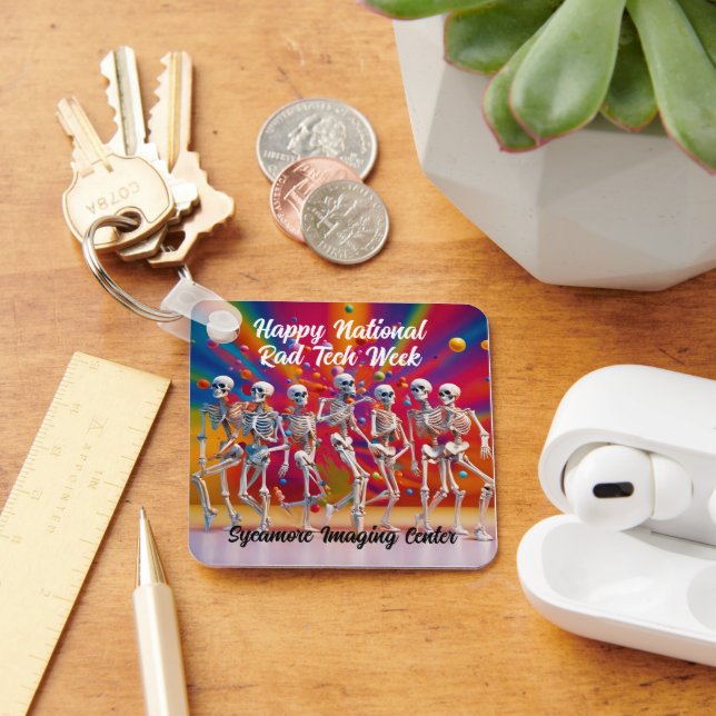 Happy National Rad Tech Week Key Ring (Desk)